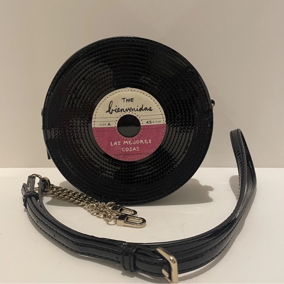 Kate Spade Black and Pink Record Bag
